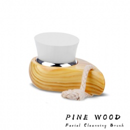 Facial Cleansing Brush Wood Handle Wash Clean Brush