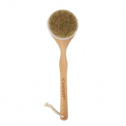 Long Handle Dry massage Body Brush（SPA Brush）+PP base YBB003