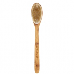 Long Bent Handle Dry massage Body Brush（SPA Brush）+PP base YBB004