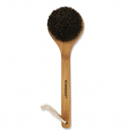 Medium Handle Dry Massage Body  Brush-Horse hair mixed with Natural Tampico/ Cactus YBB012